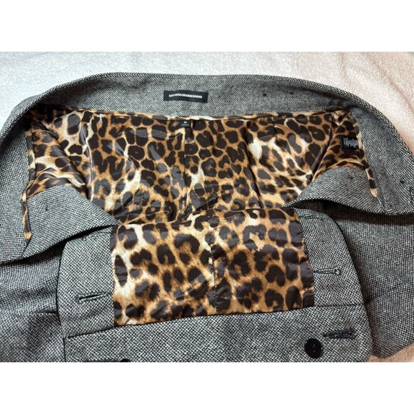 Express Design Studio Shorts SZ 10 Plaid Tweed Black Wool Sailor Button Nautical - Picture 5 of 8